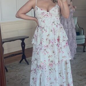 V. Chapman floral dress in margherita English rose